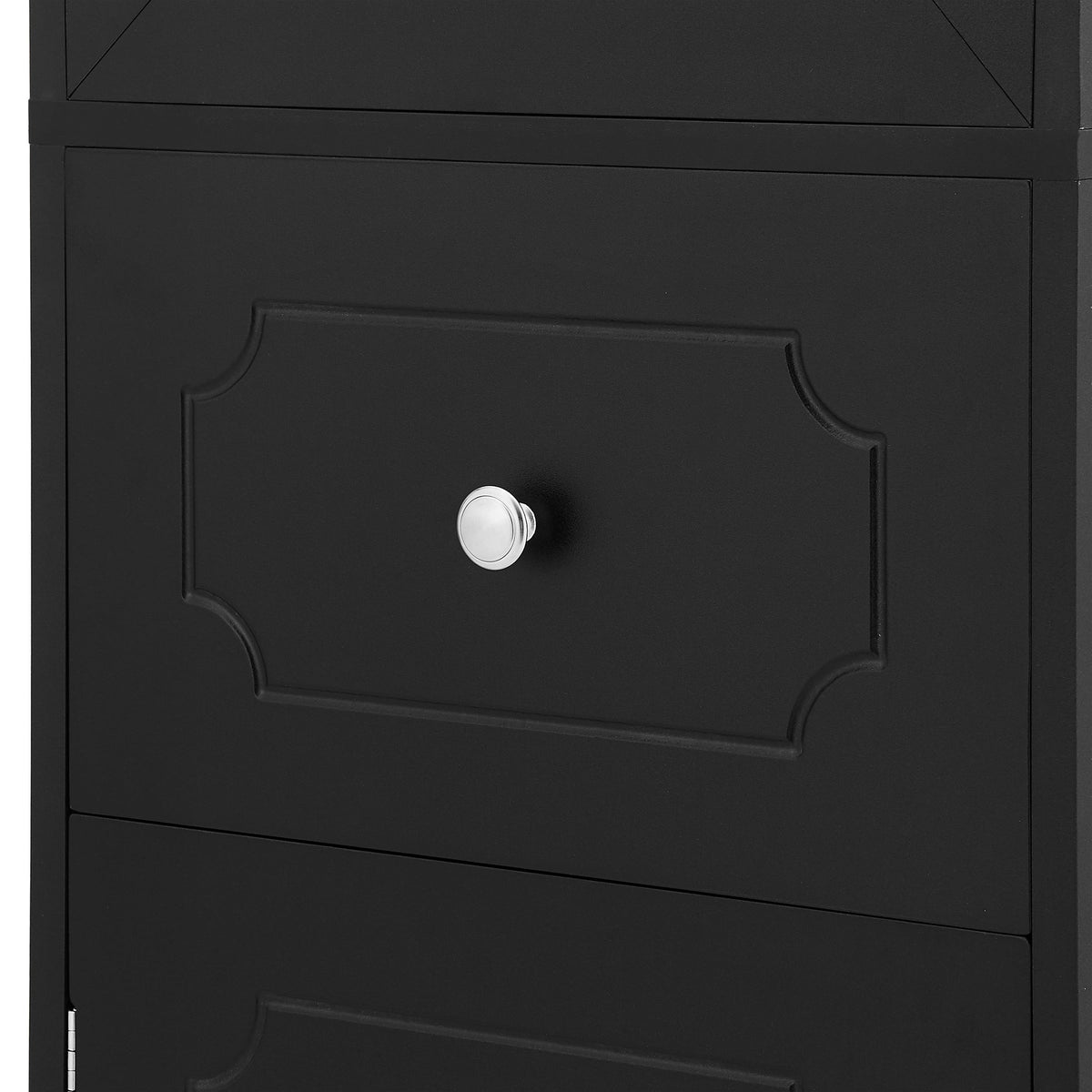 Tall Bathroom Cabinet with Drawer, Doors & Adjustable Shelf