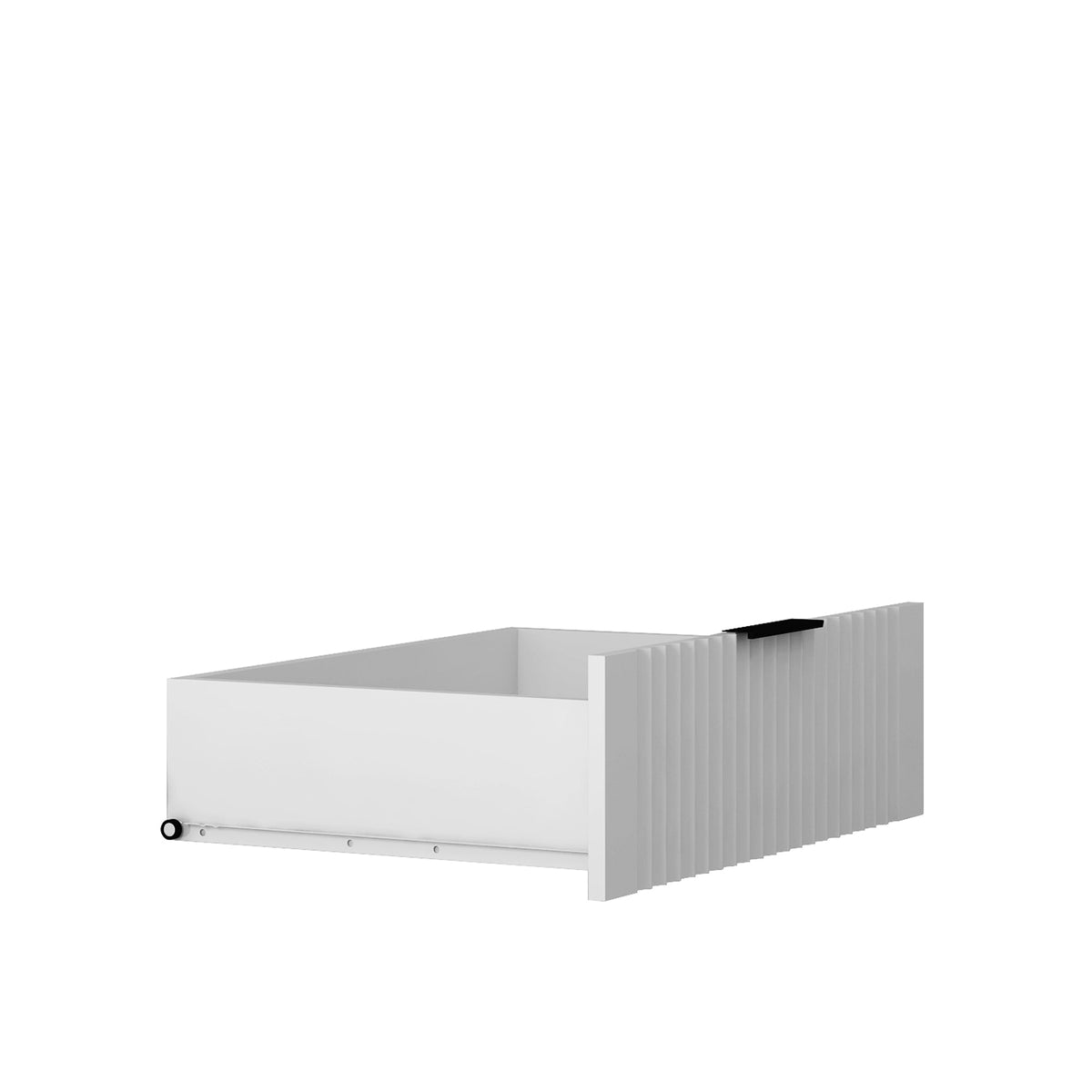 Tall White Bedroom Armoire with Hanging Rod and Drawers