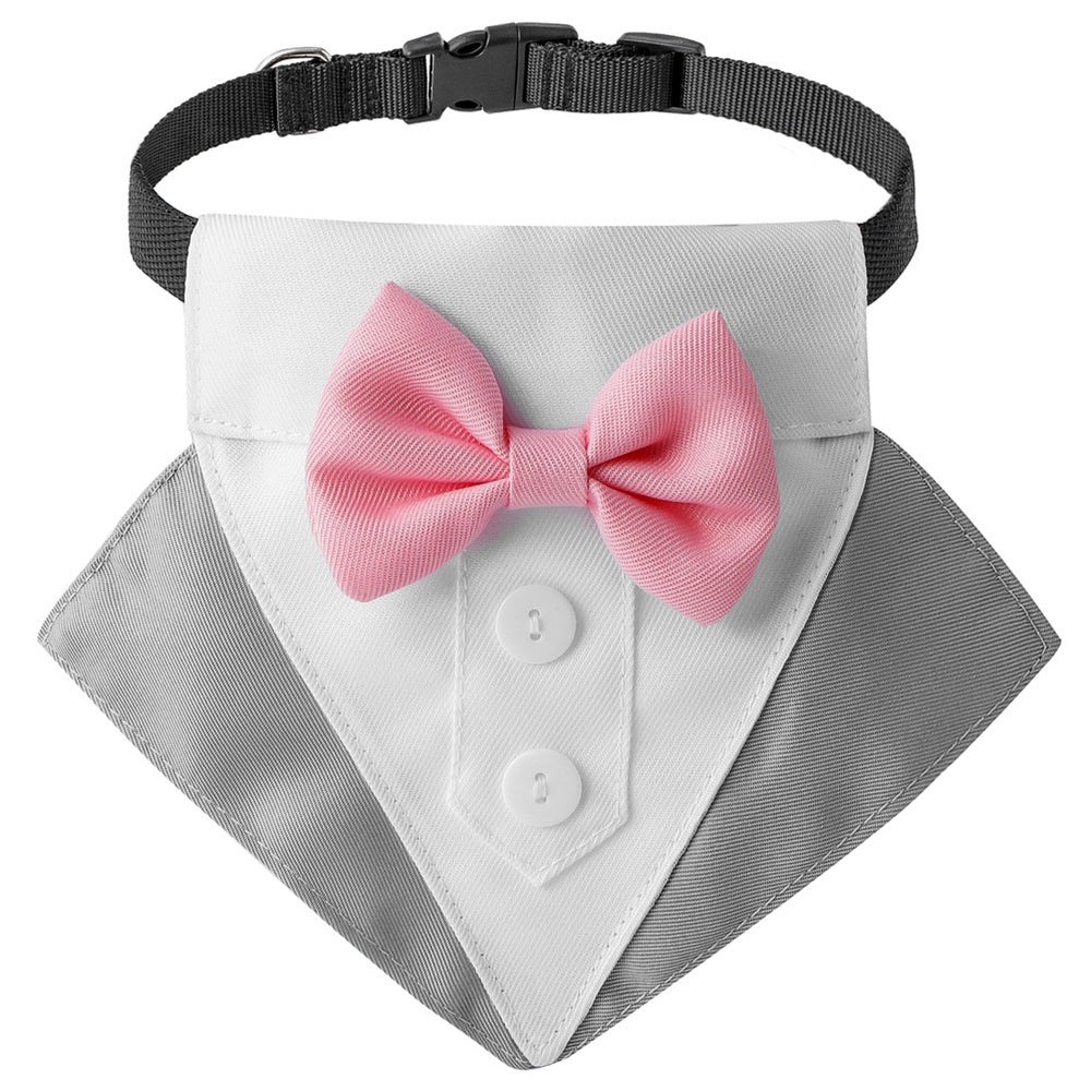 Dog Tuxedo Bib Scarf for Weddings and Party Photos