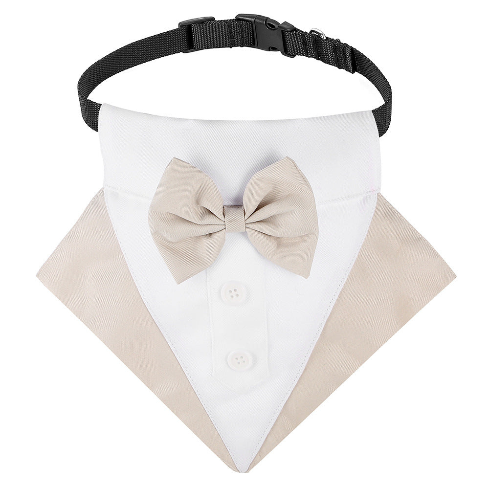Dog Tuxedo Bib Scarf for Weddings and Party Photos