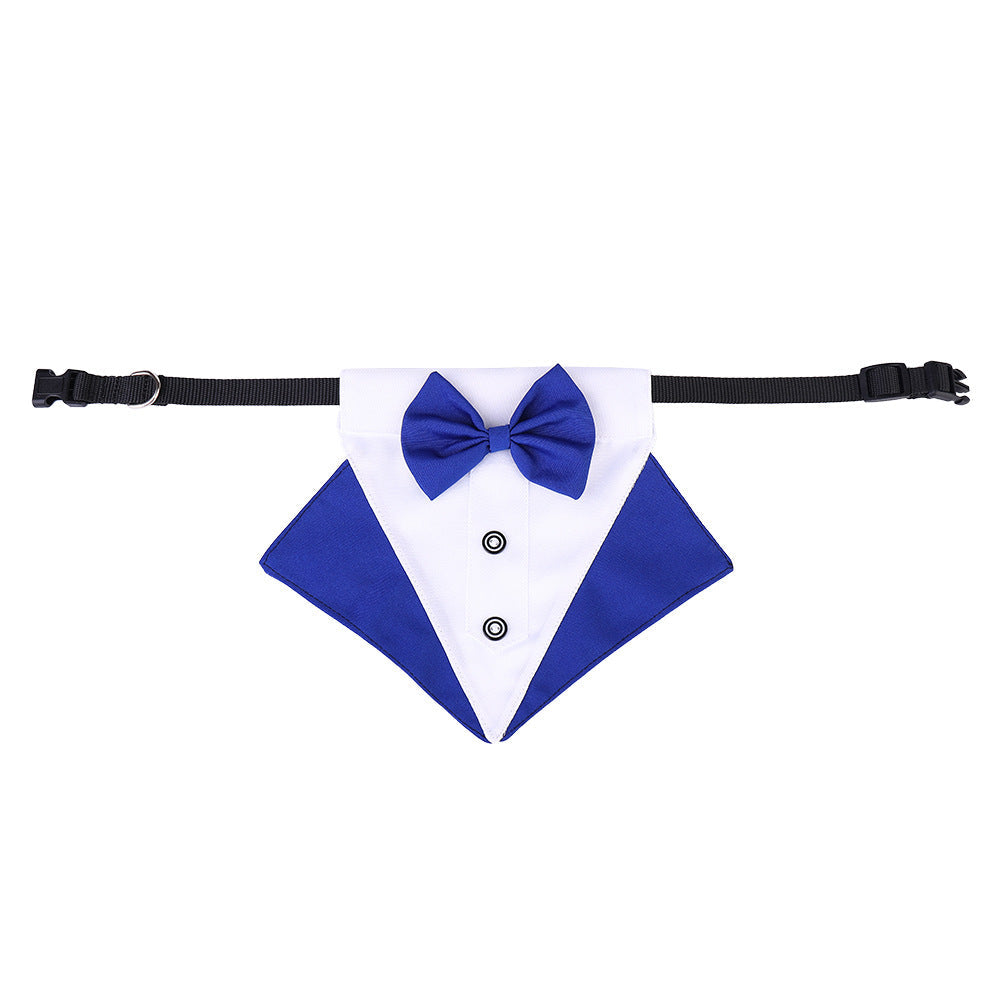 Dog Tuxedo Bib Scarf for Weddings and Party Photos