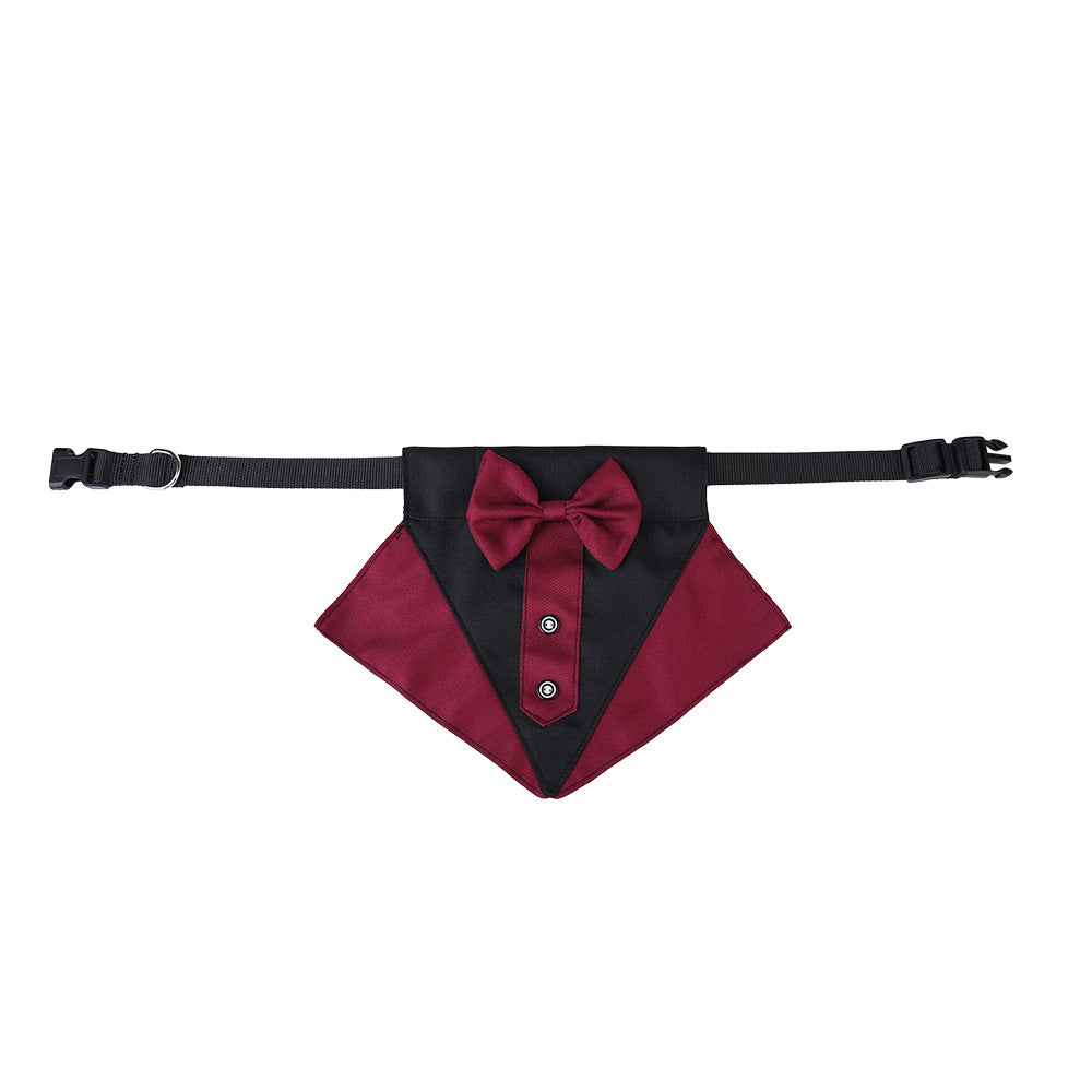 Dog Tuxedo Bib Scarf for Weddings and Party Photos