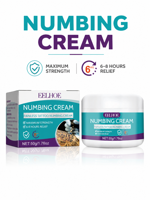 Tattoo Numbing Cream — 6‑8 Hour Maximum‑Strength Relief