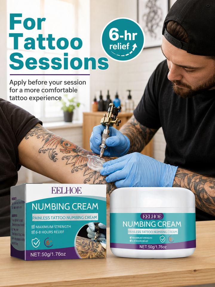 Tattoo Numbing Cream — 6‑8 Hour Maximum‑Strength Relief