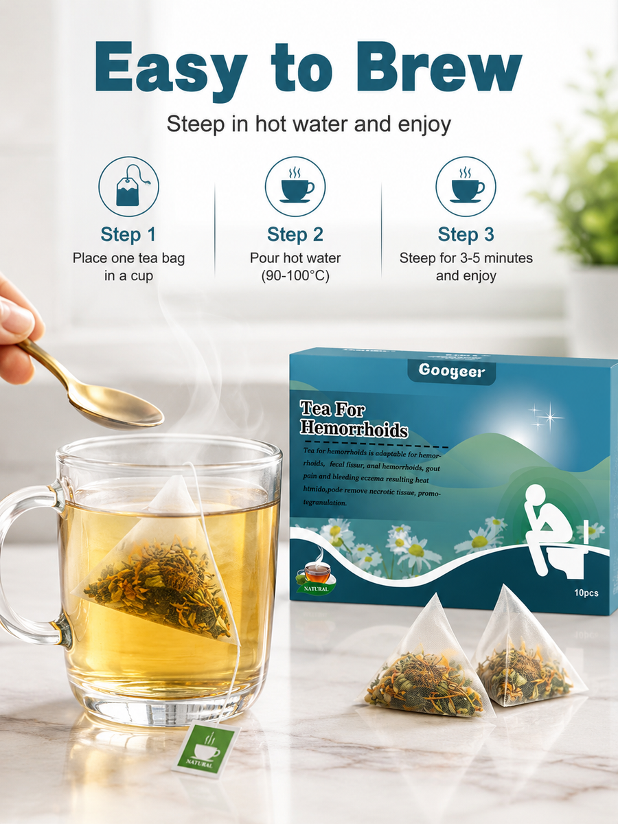 Hemorrhoid Relief Tea — Natural Herbal Blend Soothes Pain