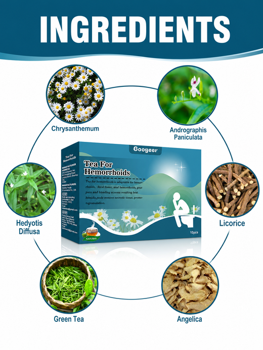 Hemorrhoid Relief Tea — Natural Herbal Blend Soothes Pain