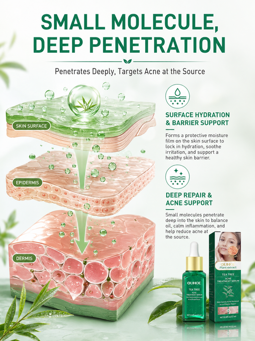 Tea Tree Oil Acne Serum — Clearer, Smoother Skin in 2 Weeks