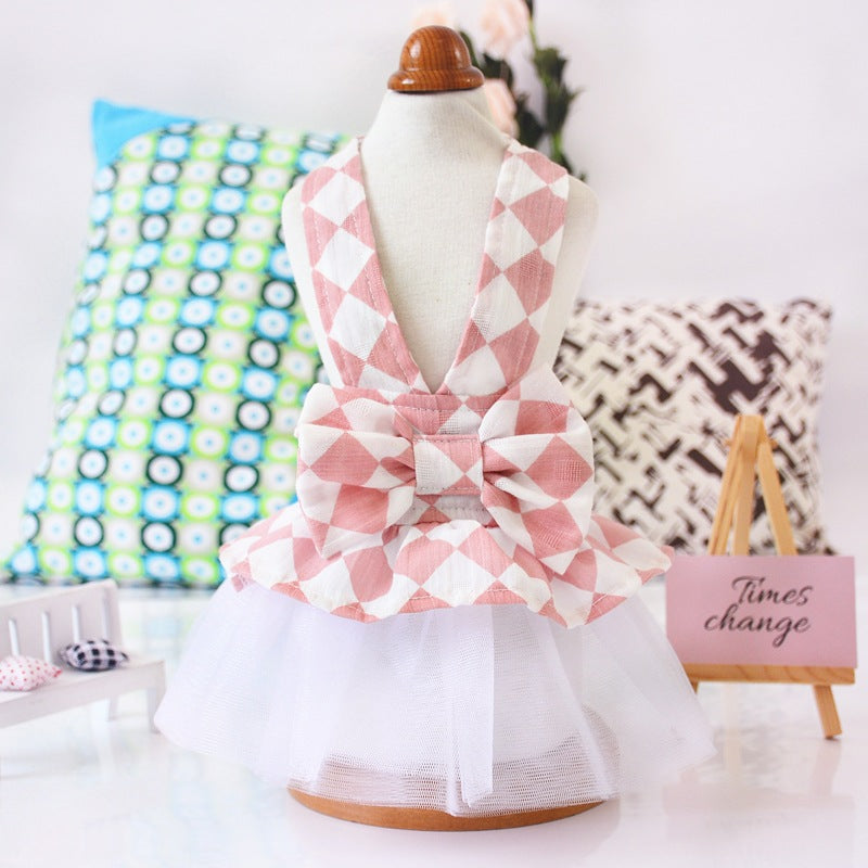 Small Dog Summer Dress With Lightweight Tulle Skirt