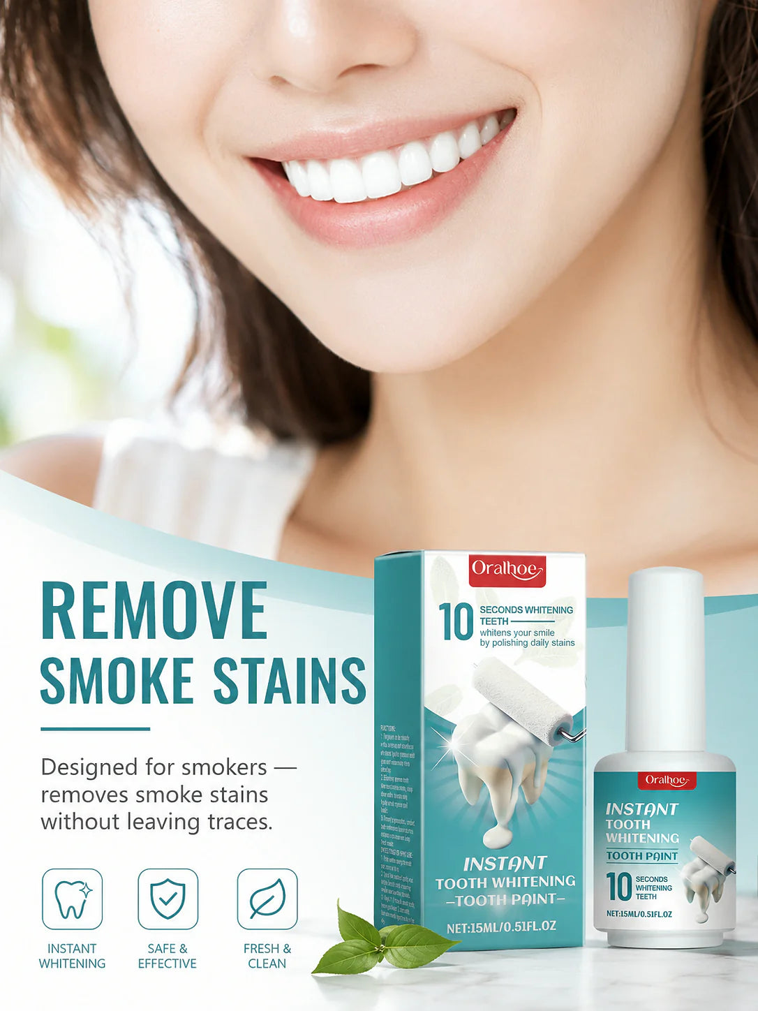 Teeth Brightening Essence — Polishing Away Stains in 10