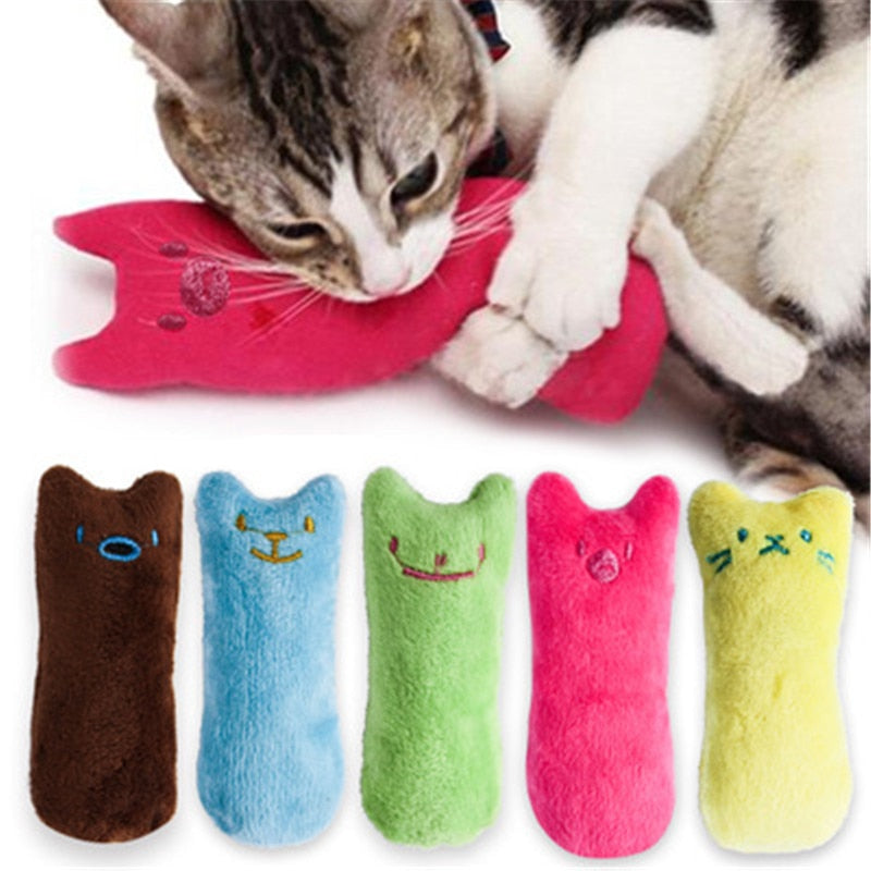 Catnip Plush Cat Toy for Active Chewing, Play and Cuddles