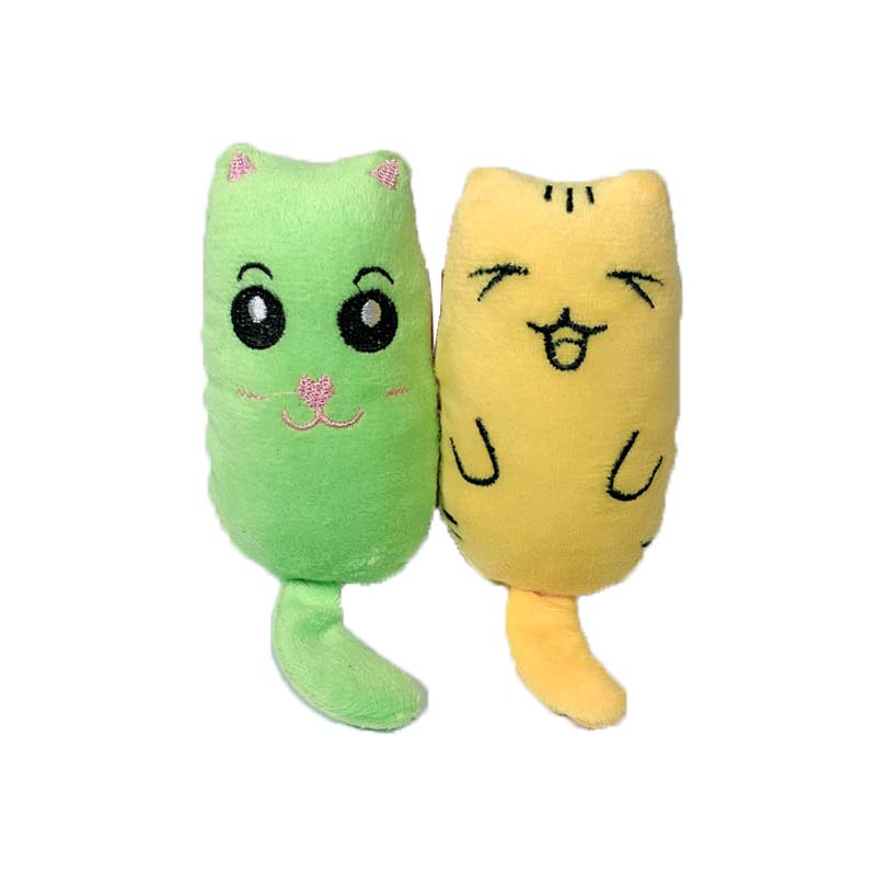 Catnip Plush Cat Toy for Active Chewing, Play and Cuddles