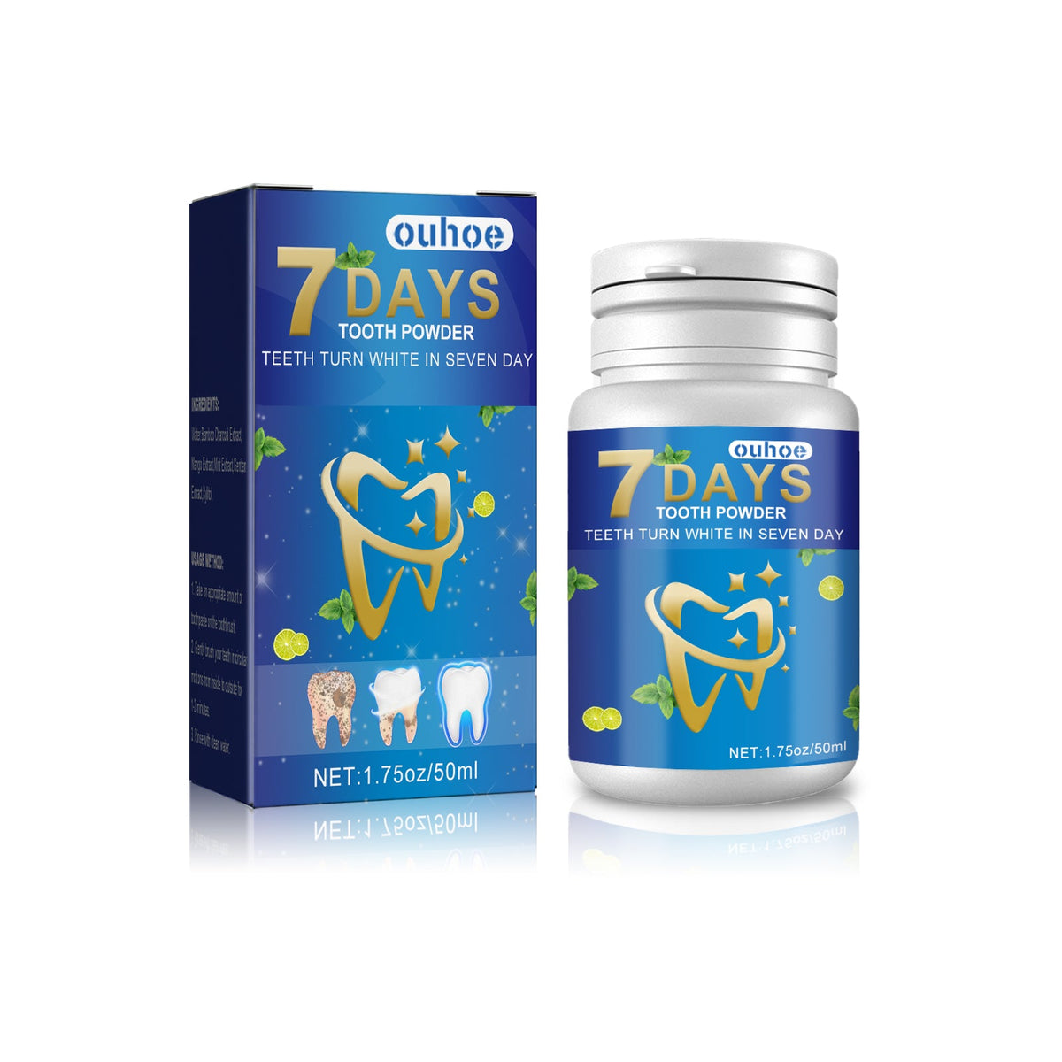 Teeth Whitening Powder for Daily Stain Removal Care