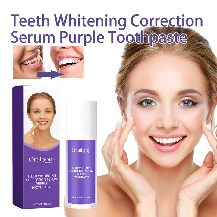 Purple Toothpaste Serum for Brighter-Looking Teeth