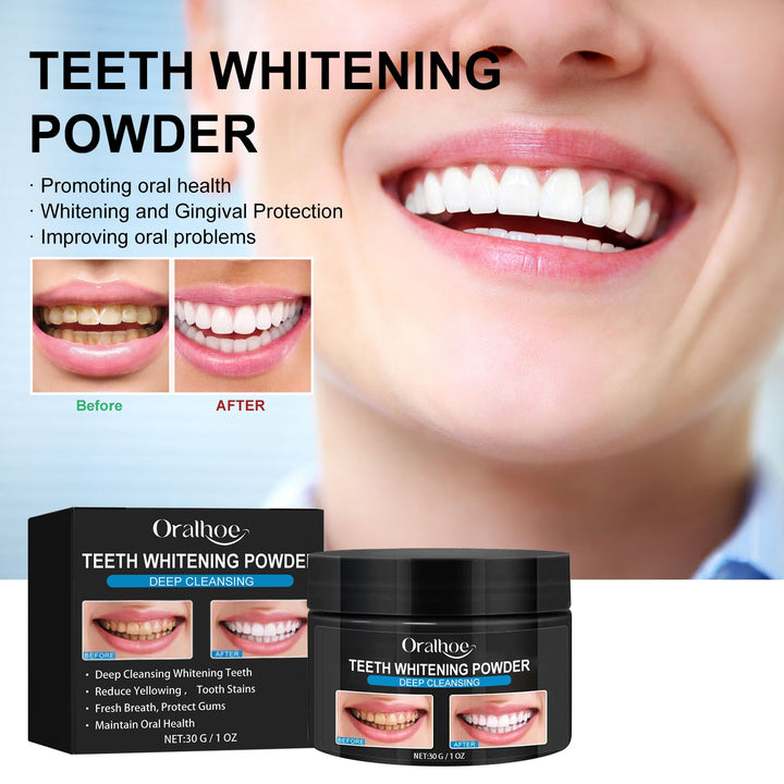 Teeth Whitening Powder for Stains, Tartar & Fresh Breath