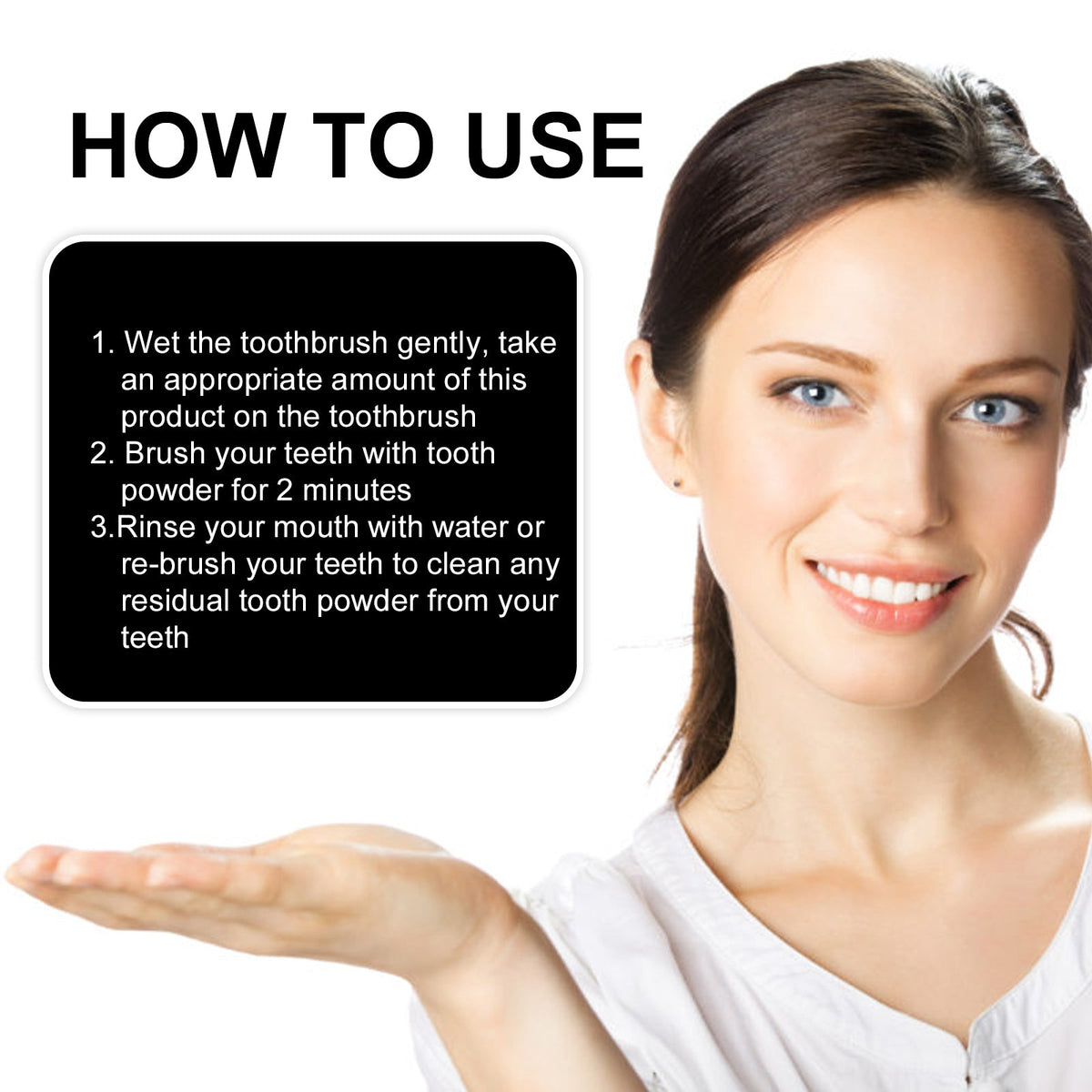 Teeth Whitening Powder for Stains, Tartar & Fresh Breath