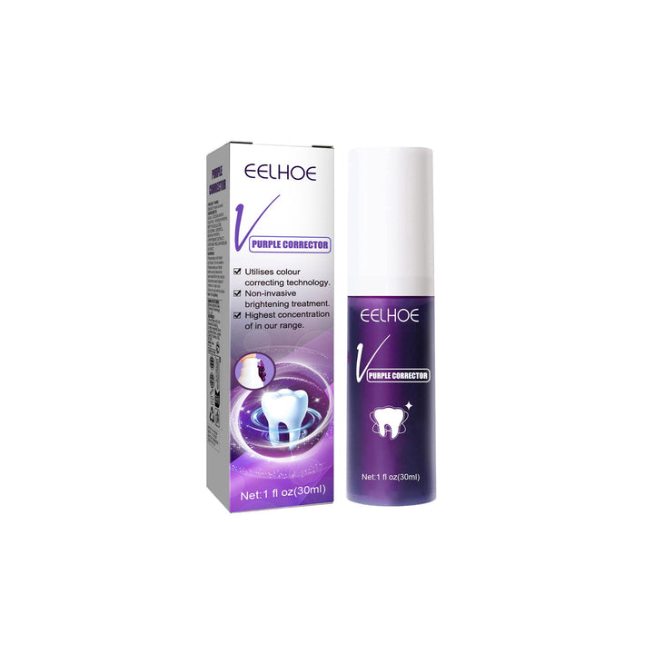 Teeth Whitening Toothpaste With Purple Color Correction