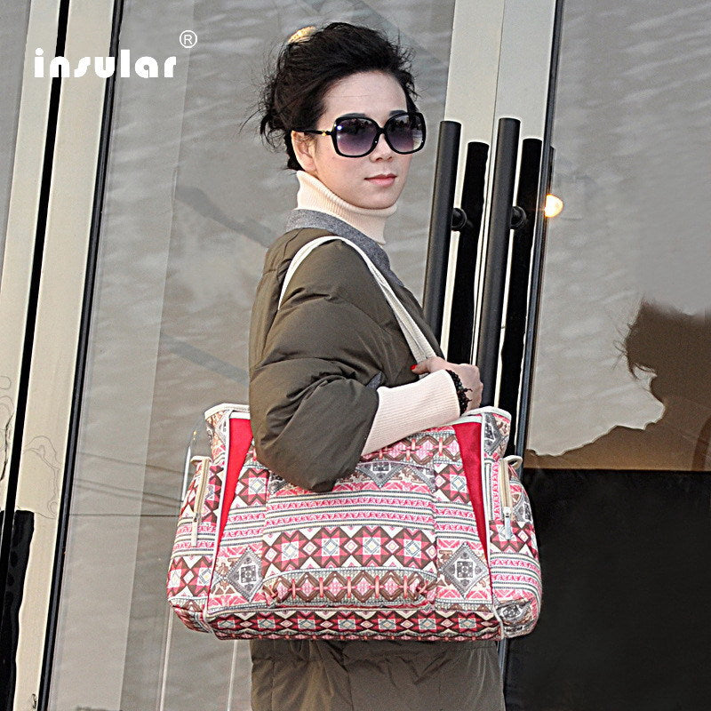 Diaper Tote Bag With Organized Changing Essentials