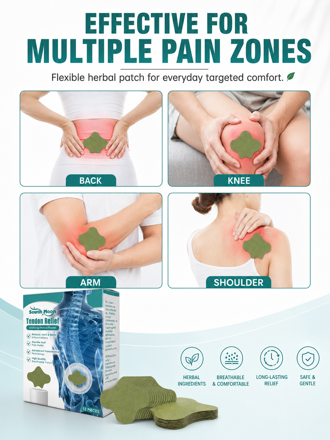 Herbal Pain Relief Patches — Fast, Natural Joint & Tendon