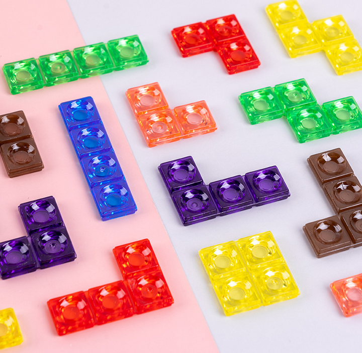 3D Tetris Building Blocks Puzzle for Spatial Skills