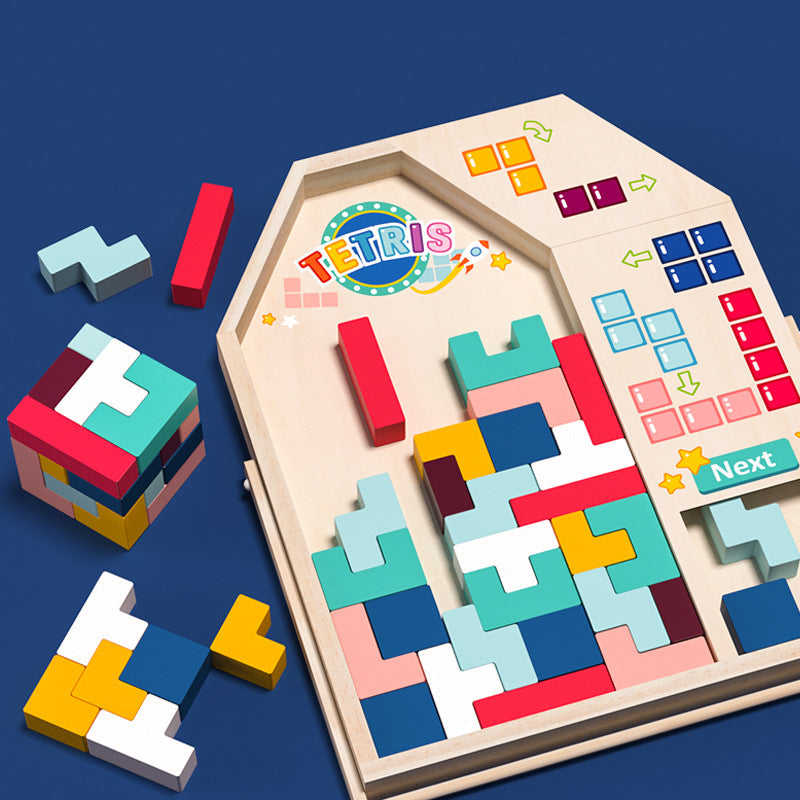 Tetris Jigsaw Puzzle Game for Screen-Free Learning