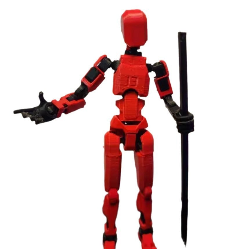 Poseable Action Figure, 13-Joint DIY Creative Toy Set