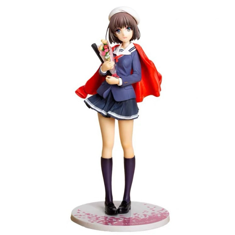 Kato Megumi School Uniform Anime Figure With Cape