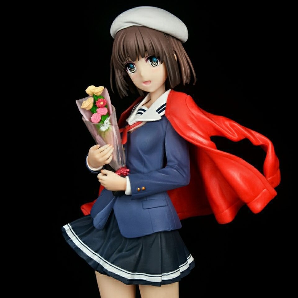 Kato Megumi School Uniform Anime Figure With Cape