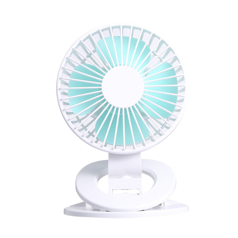 Clip-On Mini USB Desktop Fan, 360° Rotating Head