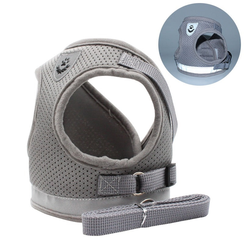 Breathable Reflective Dog Harness With Matching Leash