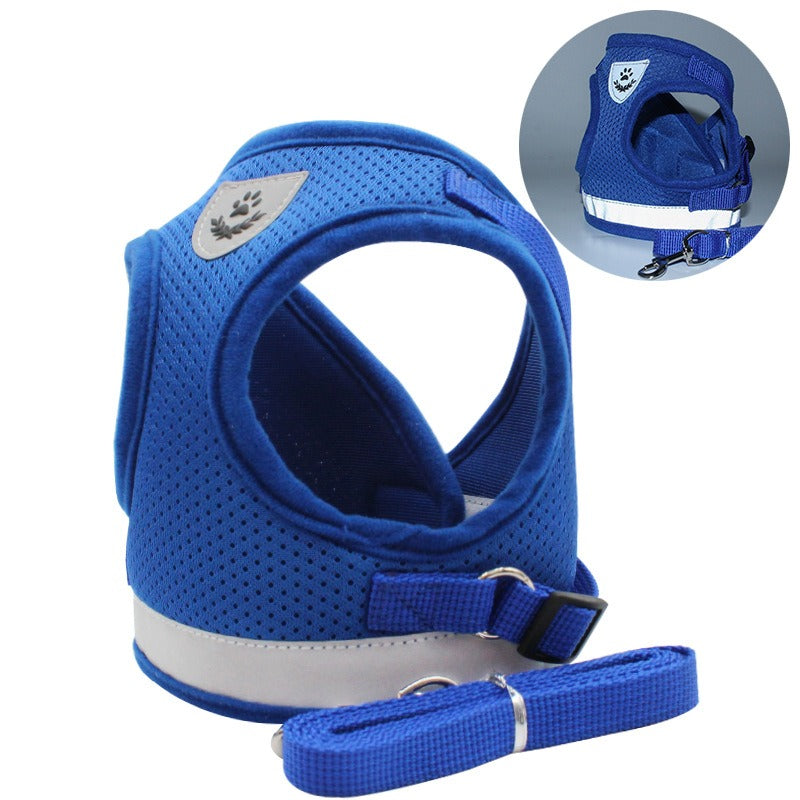 Breathable Reflective Dog Harness With Matching Leash