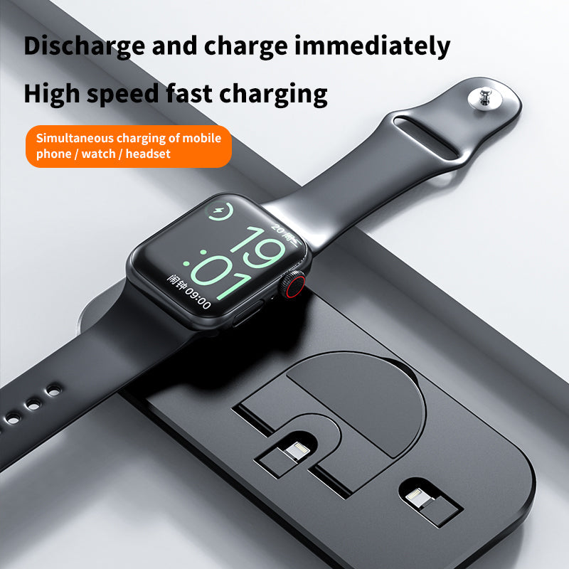 3-in-1 Wireless Charger for iPhone, Watch & AirPods