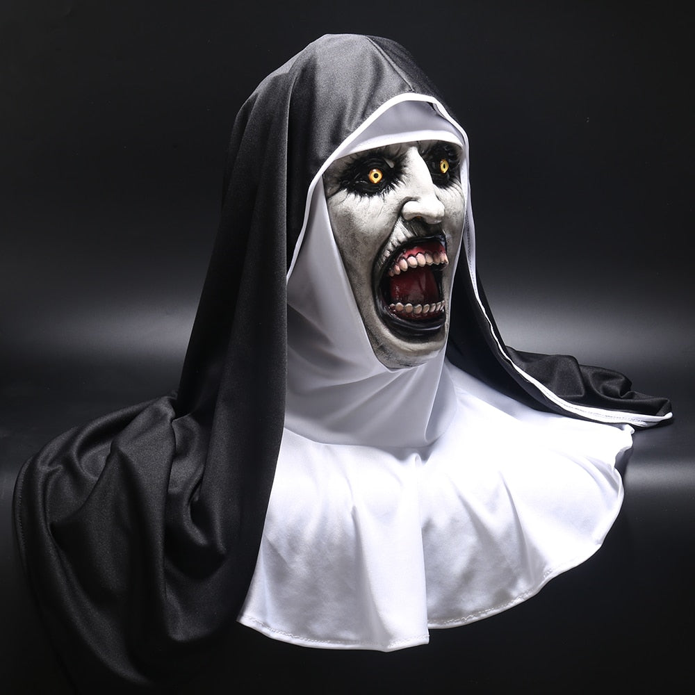 Nun Horror Mask Cosplay Valak Dramatic Horror Costume