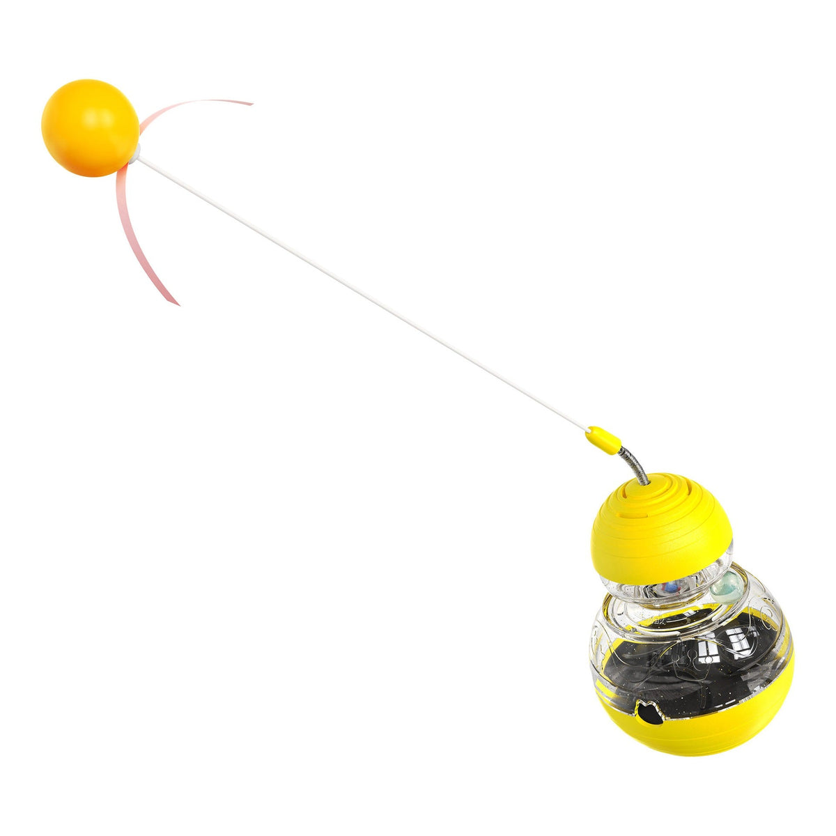 Interactive Cat Toy With Treats, Light & Spinning Play