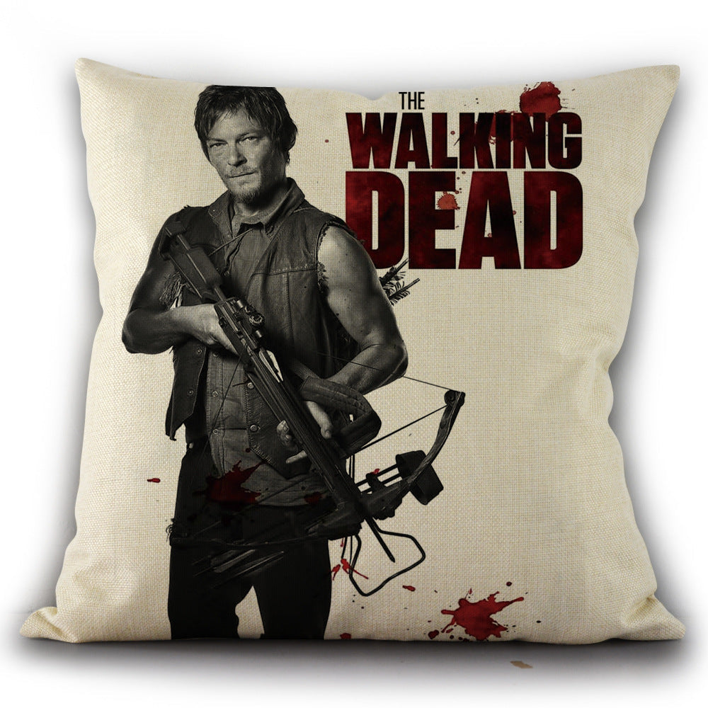 Walking Dead Throw Pillow Cover for Fan Living Rooms