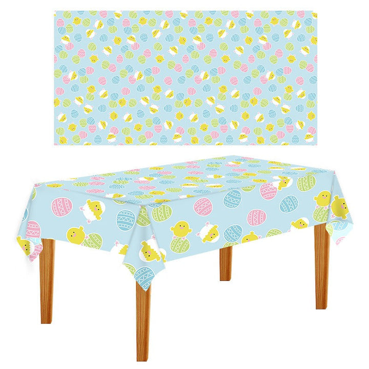Disposable Easter Tablecloth for Easy Party Cleanup