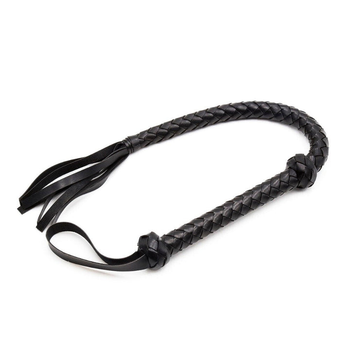 Braided PU Leather Flogger for Consensual Adult Play