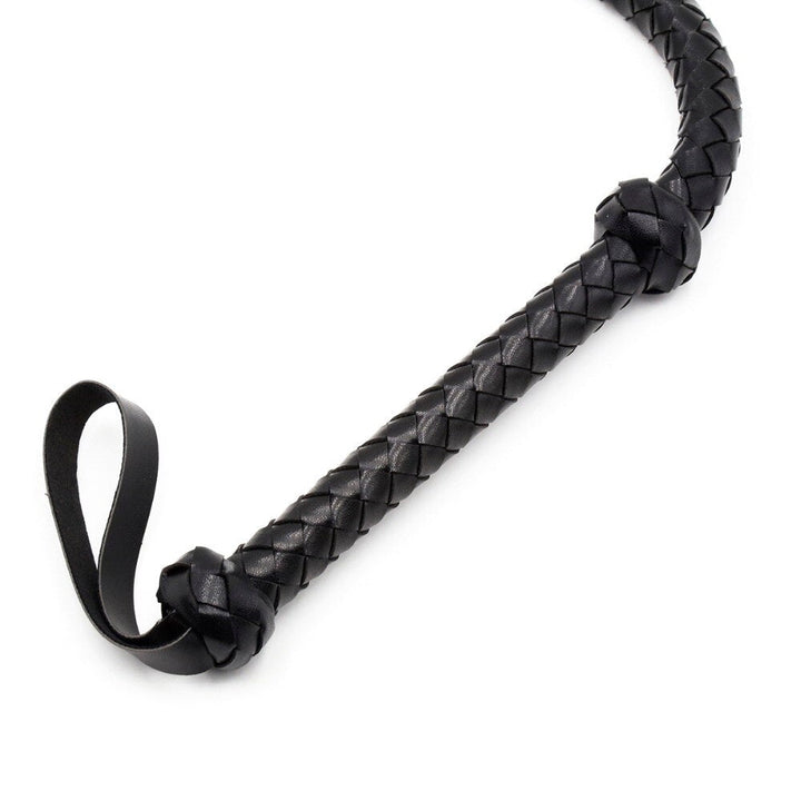 Braided PU Leather Flogger for Consensual Adult Play