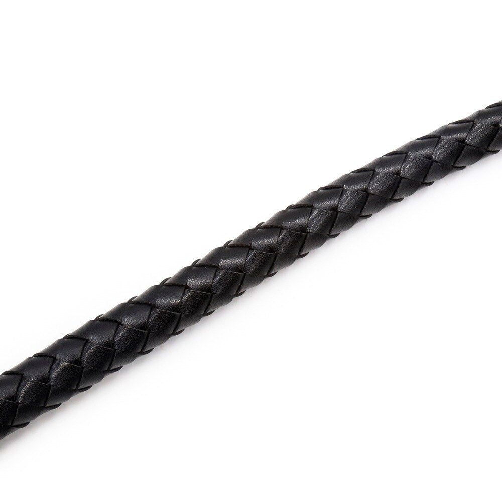 Braided PU Leather Flogger for Consensual Adult Play