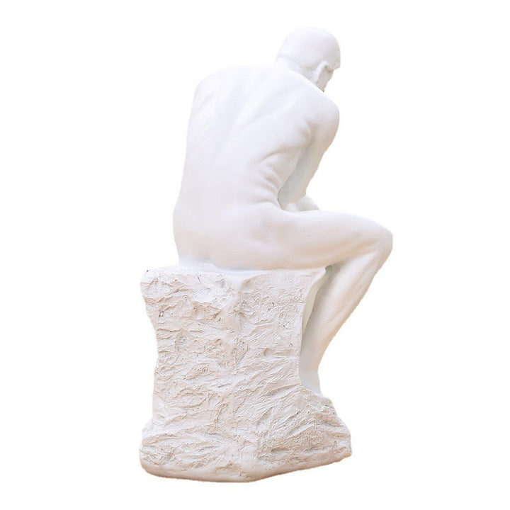 Thinker Sculpture Statue for Cultured Shelf Styling