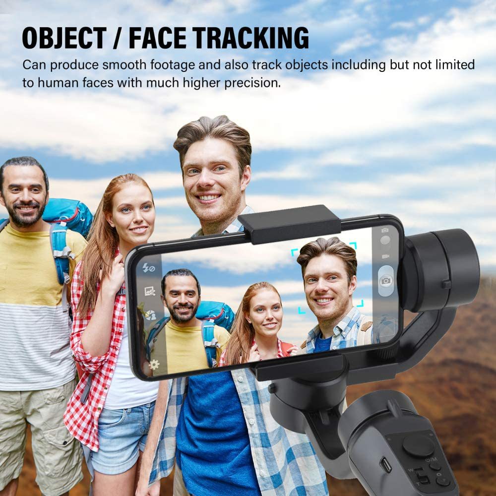 3-Axis Phone Gimbal Stabilizer for Smooth Action Video