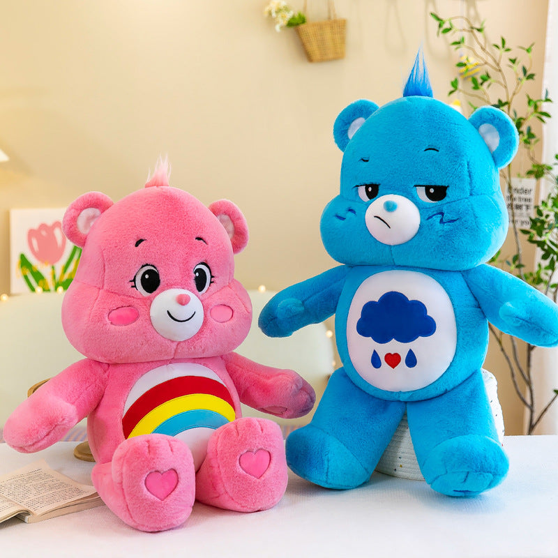 Rainbow Bear Plush Toy for Cheerful Room Comfort Decor