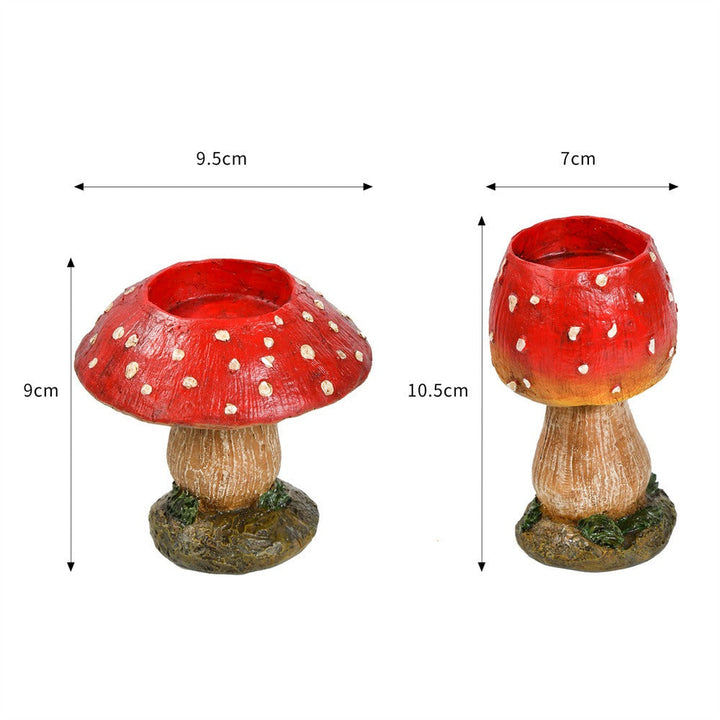 Mushroom Candle Holder Decor for a Cozy Woodland Glow