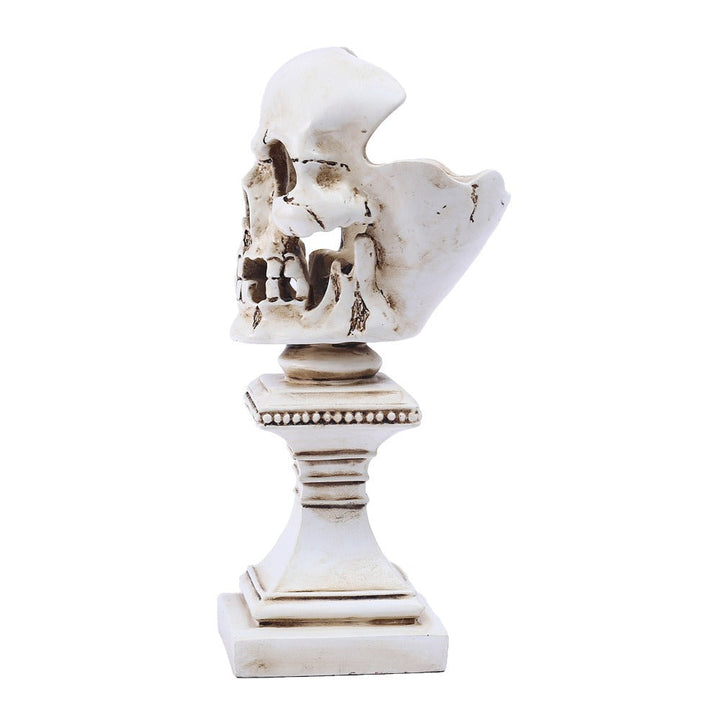 Three-Dimensional Skull Candle Holder for Gothic Decor