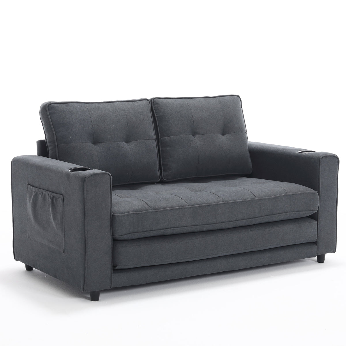 3-in-1 Sofa Bed for Small Spaces: Loveseat to Guest Bed