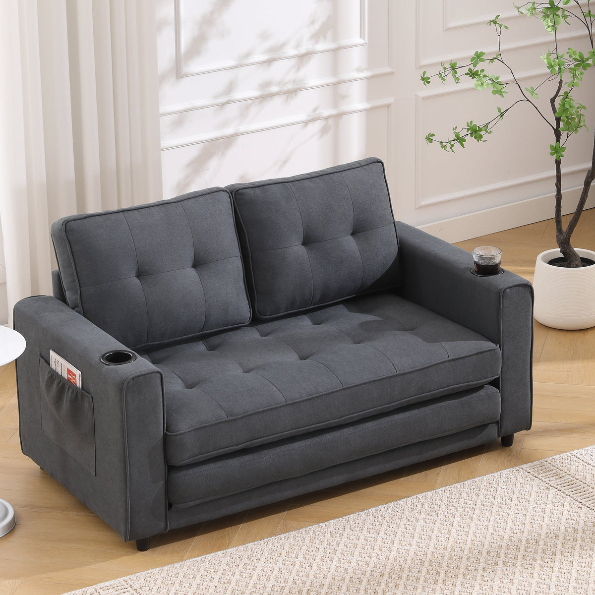 3-in-1 Sofa Bed for Small Spaces: Loveseat to Guest Bed