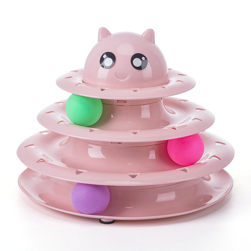 Three-Layer Cat Track Toy for Engaging Indoor Play