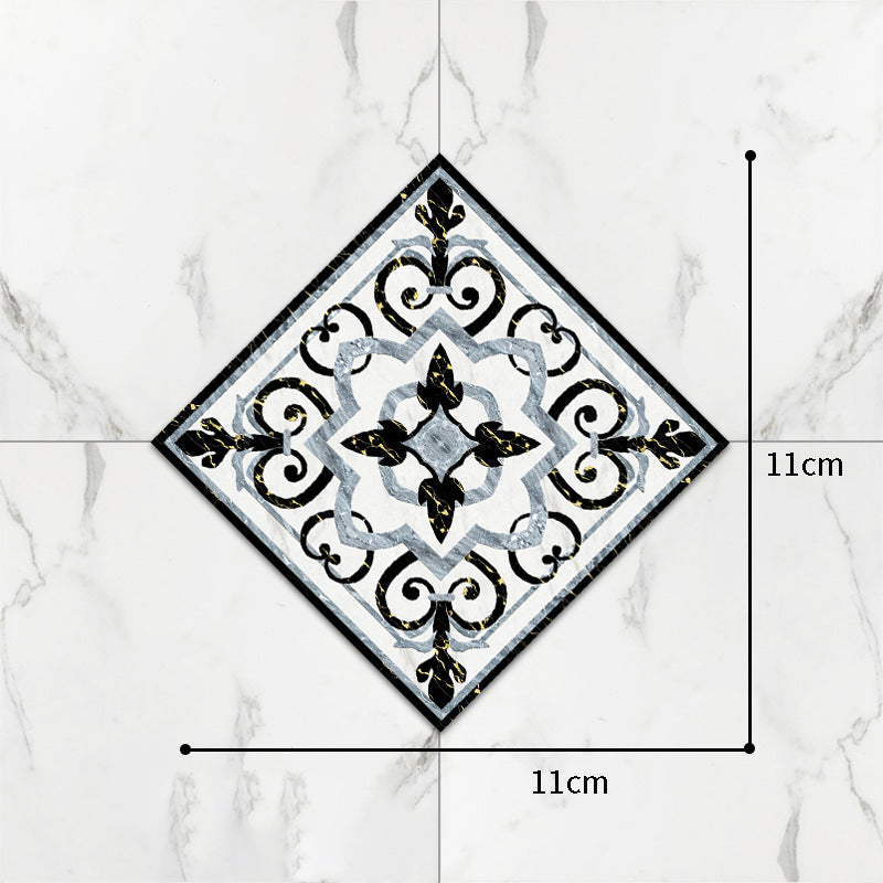 Decorative Floor Tile Stickers for Instant Makeovers