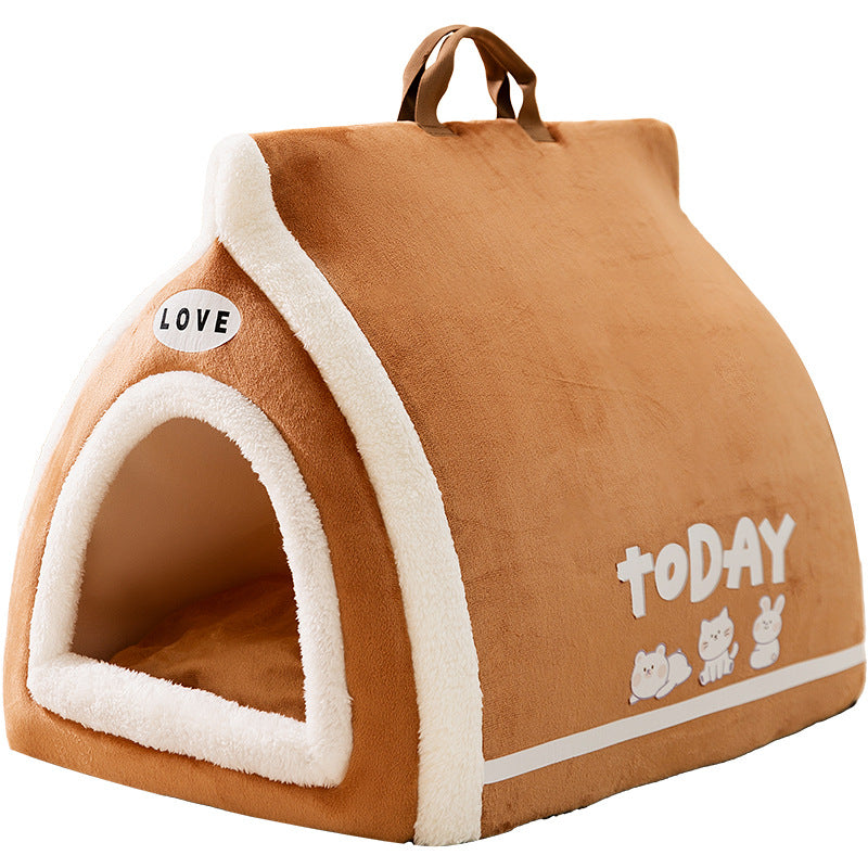 Toast Cat Bed: Cozy Enclosed Hideaway for Cold Nights