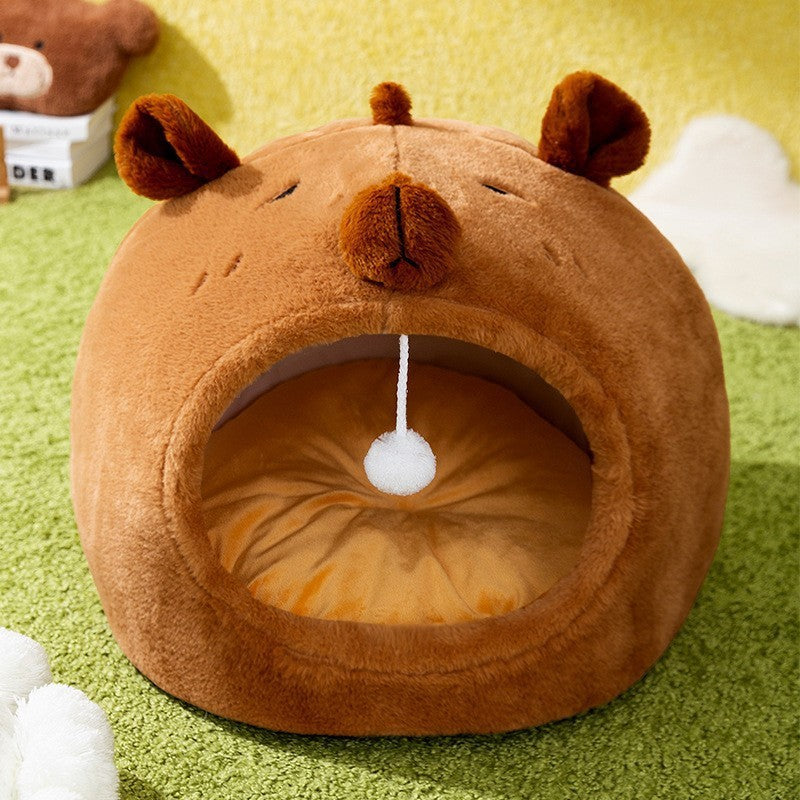 Toast Cat Bed: Cozy Enclosed Hideaway for Cold Nights