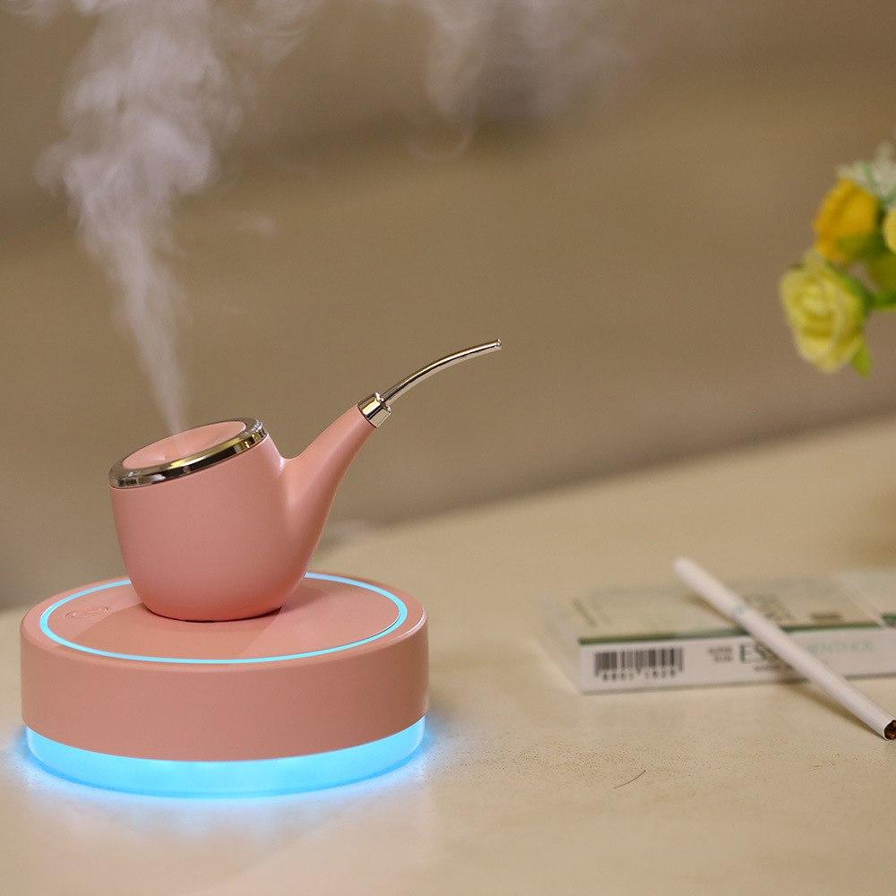 Tobacco Pipe Shape Humidifier with LED Night Light